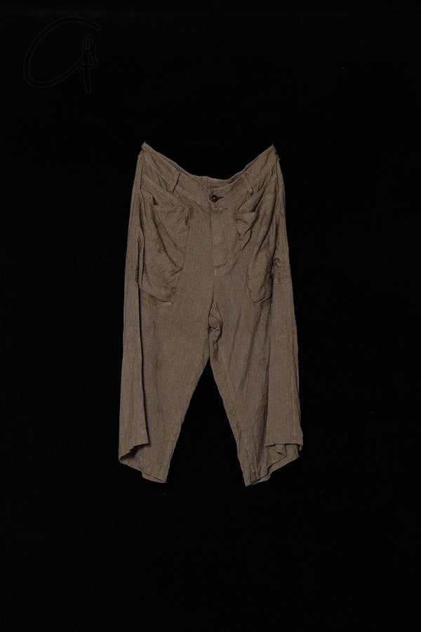 MUTEDANCE 24 Spring/Summer Silk Twill Shorts MD-MD24SS146-KAQI-M Khaki